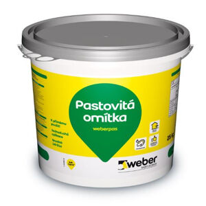 Omítka pastovitáweberpas silikon zrnitá 3 mm OR8B 25 kg