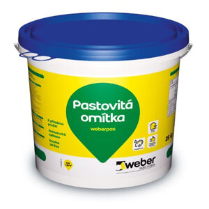 Omítka pastovitá weberpas silikát zrnitá 3 mm ZL3B 25 kg