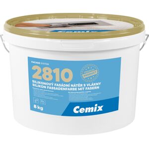 Nátěr fasádní silikonový s vlákny Cemix 2810 bezpř. 8 kg