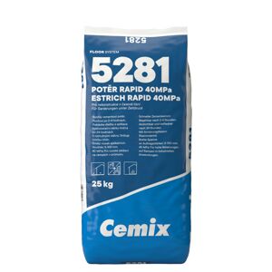 Potěr cementový Cemix 5281 RAPID 25 kg