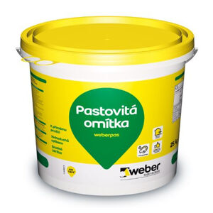 Omítka pastovitá weberpas akrylát zrnitá 3 mm OR6A 25 kg