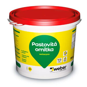 Omítka pastovitá weberpas extraClean active zrnitá 2 mm OK3B 25 kg