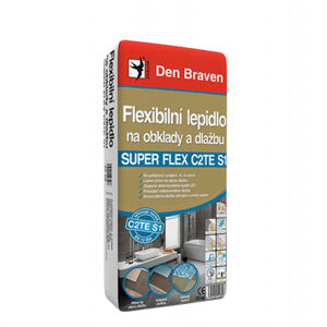Den Braven Flexibilní lepidlo na obklady a dlažbu SUPER FLEX C2TES1, pytel 25 kg